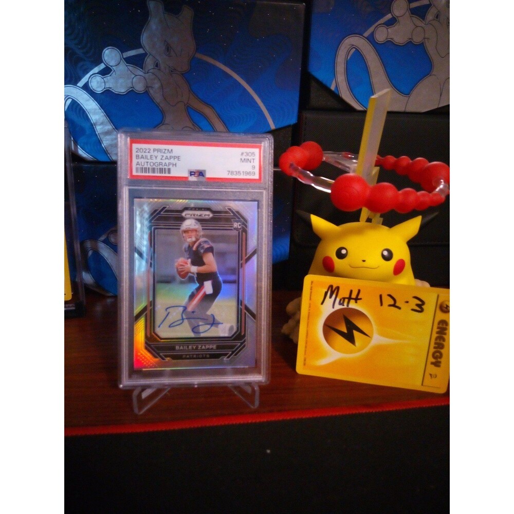 PSA 9 Bailey Zappe Auto prizm